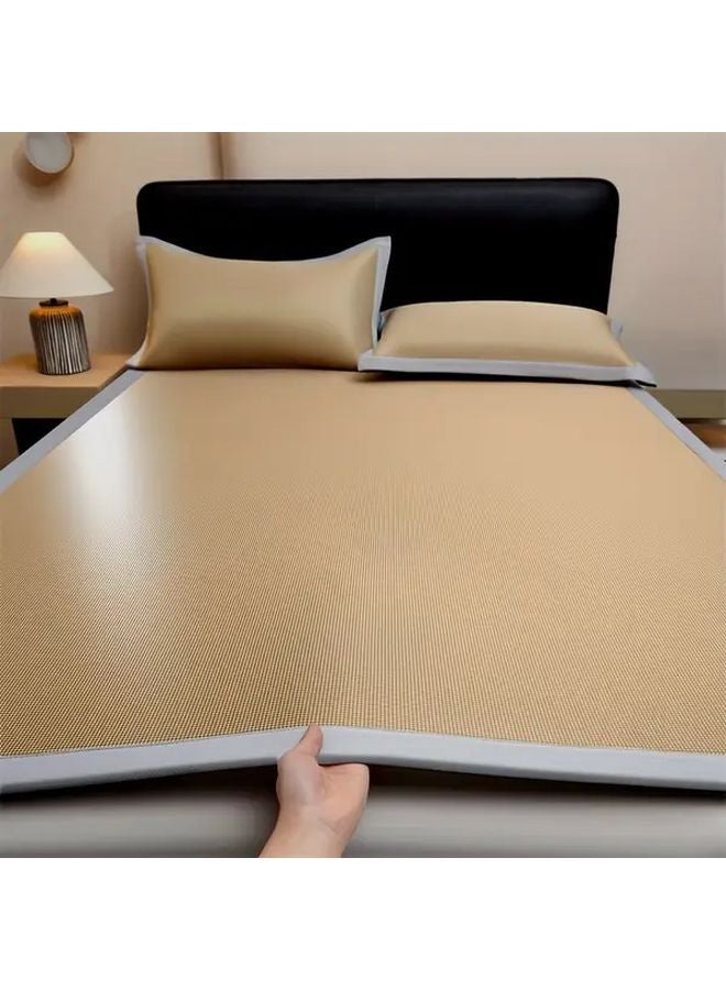 Blue Cooling Mat Set 3 Pieces 70 87 Inch By 78 74 Inch With Pillowcase Foldable Portable - Image 5